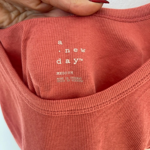 A New Day Coral Bodysuit Tank Top - Picture 5 of 8